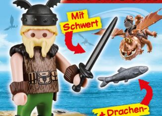 Playmobil - 30792084-ger - Fishlegs Ingerman. With Sword + Dragon Fodder