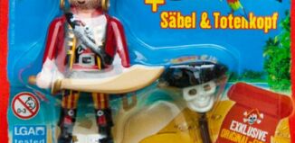 Playmobil - 30795063-ger - Piratenkapitän + Säbel & Totenkopf