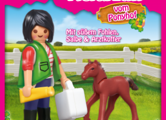 Playmobil - 30796543-ger - Veterinarian with cute foal, balm & doctor's case - Detail Playmobil - 30796543-ger - Veterinarian with cute foal, balm & doctor's case