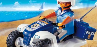 Playmobil - 3655s2 - Polizist mit Quad
