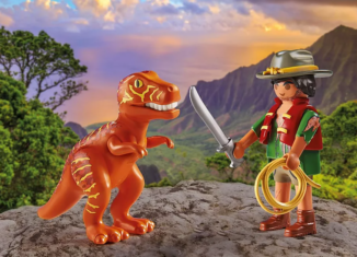 Playmobil - 71206 - Adventurer with T-Rex