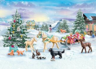 Playmobil - 71345 - Adventskalender Pferde: Weihnachtliche Schlittenfahrt