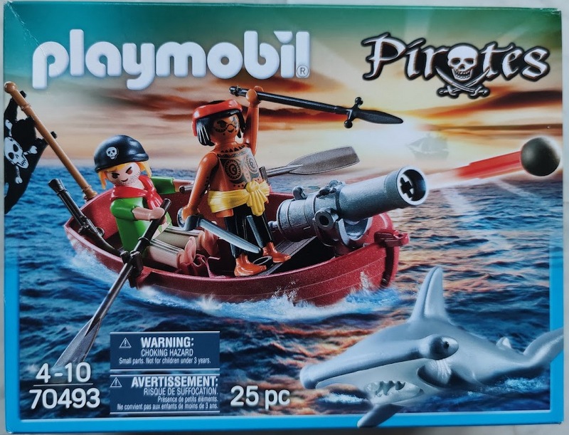 Playmobil 70493 - pirates' rowboat with hammer shark - Box