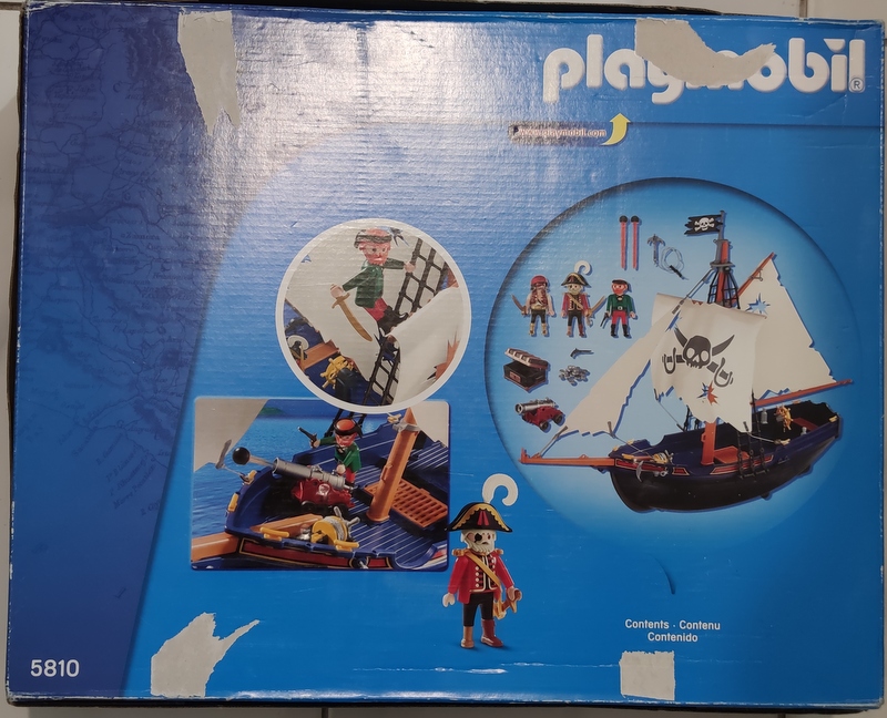 Playmobil 5810v2 - Pirate Corsair - Back