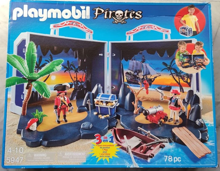 Playmobil 5947-usa - Pirate treasure chest - Box