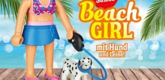 Playmobil - 30796394-ger - Cute beach girl with dog and lead