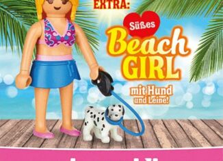 Playmobil - 30796394-ger - Cute beach girl with dog and lead