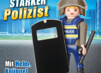 Playmobil - 30797174-ger - Powerfull policeman. With helmet, baton and shield