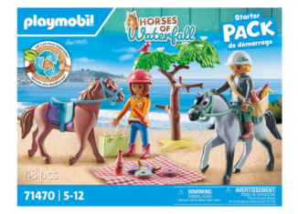 Playmobil - 71470 - Horseback Riding Trip to the beach with Amelia and Ben