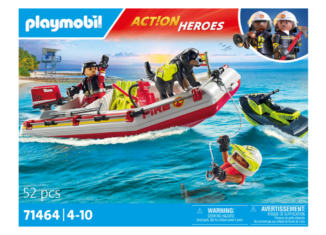 Playmobil - 71464 - Feuerwehrboot mit Aqua Scooter