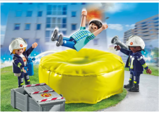 Playmobil - 71465 - Firemen with Rescue pad - Detail Playmobil - 71465 - Firemen with Rescue pad