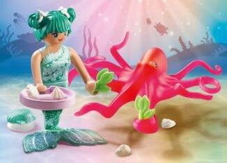 Playmobil - 71503 - Sirena con pulpo que cambia de color