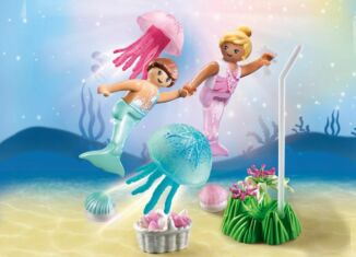 Playmobil - 71504 - Meerjungfrauen-Kinder mit Quallen