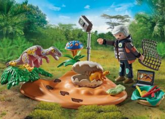 Playmobil - 71526 - Stegosaurus Nest with Egg Thief - Detail Playmobil - 71526 - Stegosaurus Nest with Egg Thief