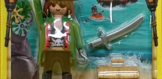Playmobil - 30794214-ger - Pirate with pistol, saber and treasure box