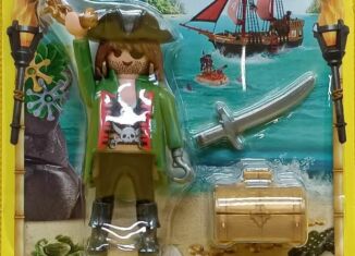 Playmobil - 30794214-ger - Pirat mit Pistole, Säbel and Schatztruhe