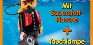 Playmobil - 30794913-ger - Cool Diver with oxigen-flask und light