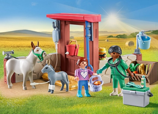 Playmobil - 71471 - Tierarzteinsatz bei den Eseln