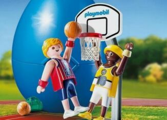 Playmobil - 9210V2v2 - Joueurs de Basket-ball avec panier