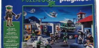 Playmobil - 55263 - Puzzle Polizeirevier mit 60 Teilen und Polizisten-Figur