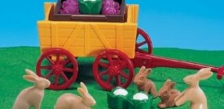 Playmobil - 7863 - Bunnies with Wagon