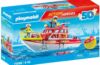 Playmobil - 71598 - Barco de Bomberos