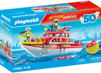 Playmobil - 71598 - Barco de Bomberos