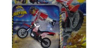 Playmobil - R056B-30795424-esp - Motorista con moto
