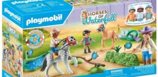 Playmobil - 71495 - Cavaliers avec poneys et saut d’obstacles