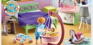 Playmobil - 71609 - Dormitorio con rincón de juegos para bebés