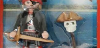 Playmobil - 30795434-ger - Piratenkapitän mit Säbel & Totenkopf