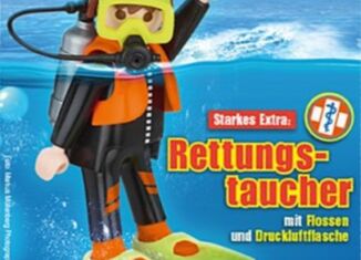 Playmobil - 30797154-ger - Recue Diver with flippers and compressed air bottle