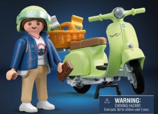 Playmobil - 71621 - Driver with green Vespa