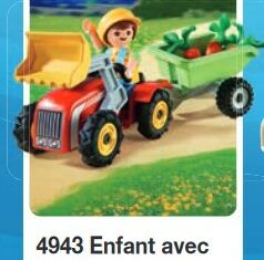 Playmobil - 4943v2 - Boy with children's tractor