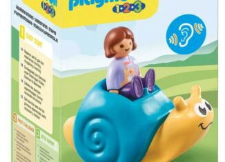 Playmobil - 71322 - 1.2.3: Rocking Snail with Rattle Feature