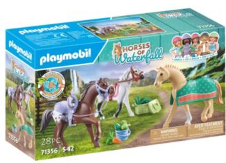 Playmobil - 71356 - 3 caballos: Morgan, Cuarto de Milla y Shagya