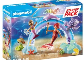 Playmobil - 71379 - Paquete inicial de sirenas y arcoíris