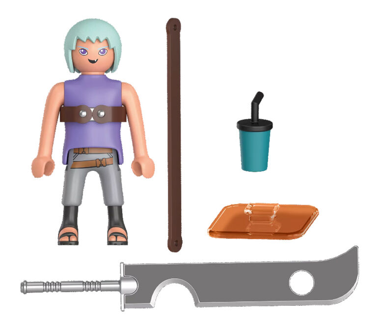 Playmobil 71112 Suigetsu - Naruto - Héros Issu de la série d'anime - pour reconstituer des scènes légendaires ou Inventer de Nouvelles Histoires - Dès 5 Ans