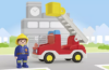 Playmobil - 71683 - JUNIOR: Ladder Unit Fire Truck