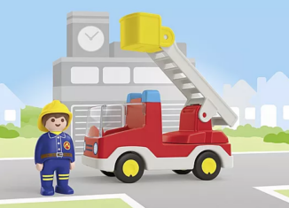 Playmobil - 71683 - JUNIOR: Ladder Unit Fire Truck