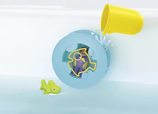 Playmobil - 71688 - JUNIOR AQUA: Water Wheel with Baby Shark