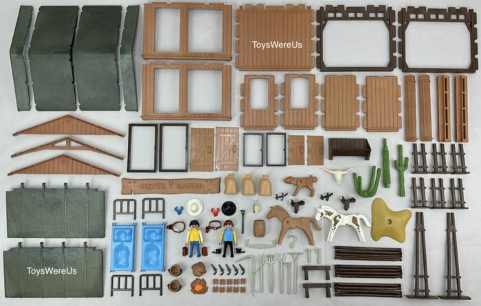 Panneau D'entrée Du Silver Ranch Playmobil 3768 - Occasion - Parfait Pour Compléter Ton Village Western