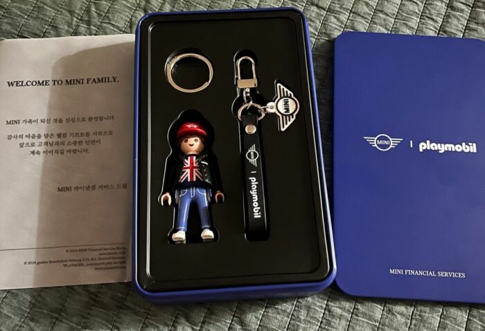 Set) Playmobil BMW MINI Cooper Korea Sonderauflage keyring