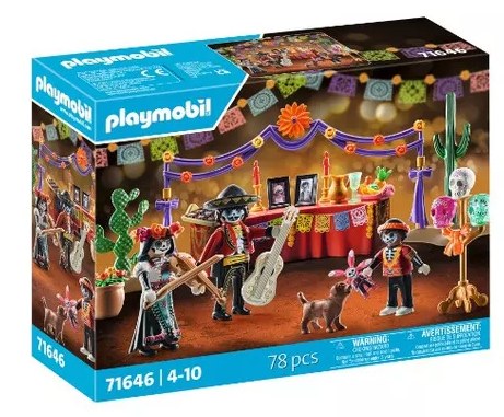 PLAYMOBIL Giorno Dei Morti 71646 - Playset Con Offerte, Fiori E Teschi Di Zucchero, Giocattolo Per Bambini