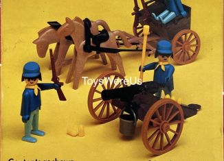 Playmobil - 1775-pla - Canon et avant-train d'artillerie US