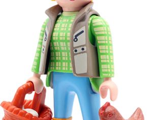 Playmobil - 70639v8 - Farmer with chicken and eggs