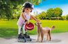 Playmobil - 71739 - Girl on roller skates with Golden Retriever