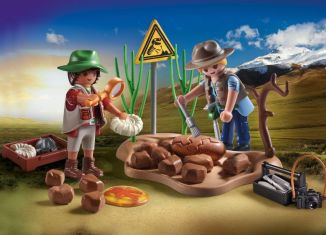 Playmobil - 71805 - Archaeologists and ammonite fossils