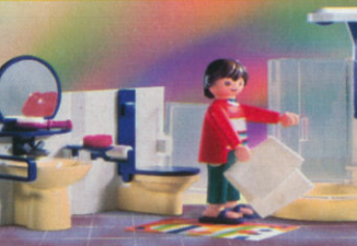 Playmobil - 3969v1 - Salle de douche - Detail Playmobil - 3969v1 - Salle de douche