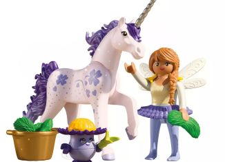 Playmobil - 71843 - Coleccionable Unicornio Lucky Lavender con hada